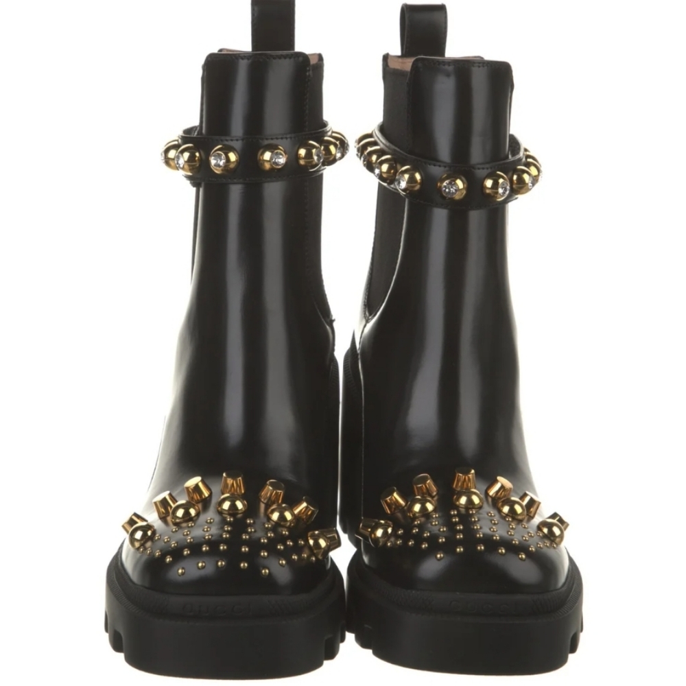 Gucci Trip Studded Platform Boots 42